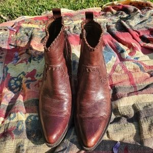 Western Gianni Bini Ankle Boots